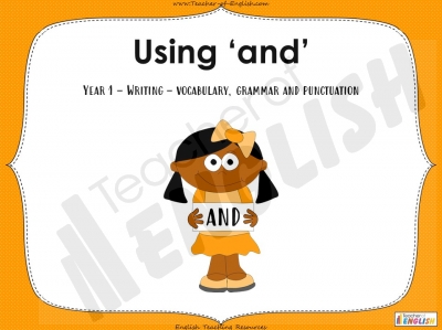 Using  'and' - Year 1 Teaching Resources